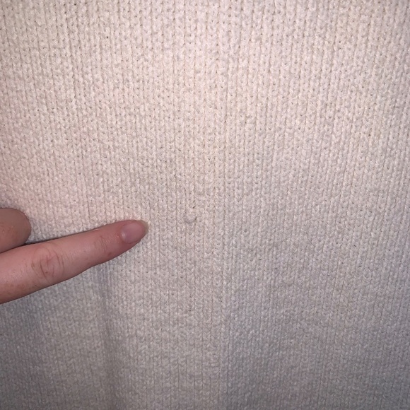 Free People By the Campfire Cardigan Long Sleeve Ivory Oversized S - Picture 9 of 15